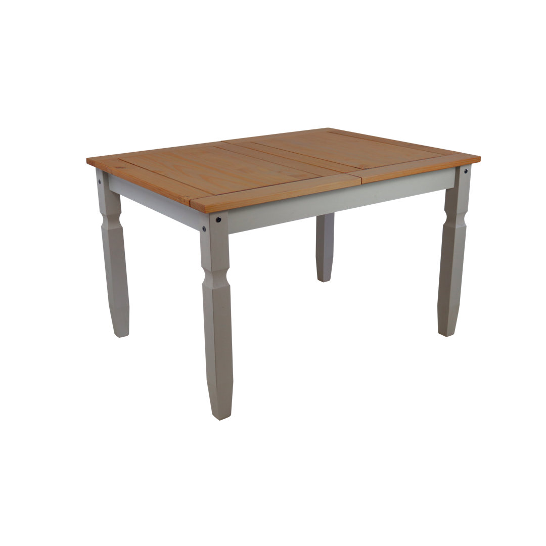 Mercers Furniture Extendable Pine Solid Wood Dining Table Brown